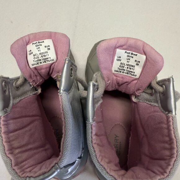 Sperry Port Boot Kids Rain Boot Size 12M Girls Weather Boot - Picture 4 of 7